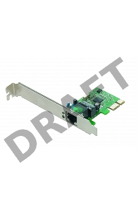 Сетевой адаптер Ethernet Gembird NIC-GX1 1000/100/10, PCI-express, чипсет RTL8111C