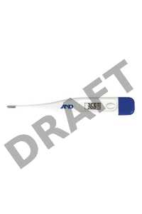 Термометр электронный A&D DT-501 белый/синий