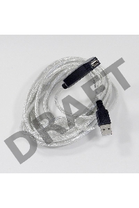 Кабель VCOM VUS7049-5M  USB2.0-repeater, удлинительный активный <Am-->Af> 5м