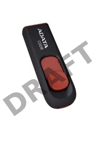 Флеш Диск ADATA Flash Drive 32Gb С008 AC008-32G-RKD {USB2.0, Black-Red}