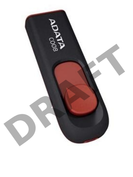 Флеш Диск ADATA Flash Drive 32Gb С008 AC008-32G-RKD {USB2.0, Black-Red}