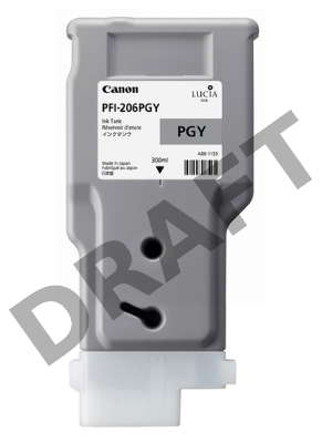 Картридж струйный Canon PFI-206 PGY фото серый для iPF6400/6450 (5313B001)