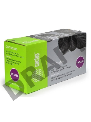 Тонер-картридж Cactus CS-TN3330 для Brother HL5440D/5450DN/5470DW черный, 3000 стр.