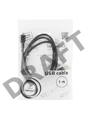 Кабель USB 2.0 Pro Cablexpert CCP-mUSB2-AMBM-1M, AM/microBM 5P, 1м, экран, черный, пакет