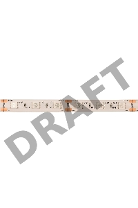 LED лента силикон, 10 мм, IP65, SMD 5050, 60 LED/m, 12 V, цвет свечения желтый
