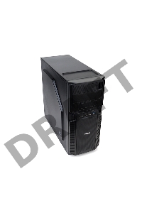 Корпус Zalman Z1 <Middle Tower, ATX,micro-ATX, без БП, размеры 199(Ш)х432(В)х457(Г)мм, черный, 5.25 х2 (внешний), 3.5х4 и 2.5х1 (внутренние), 120мм вентиляторы спереди и сзади, USB 3.0. и 2.0>