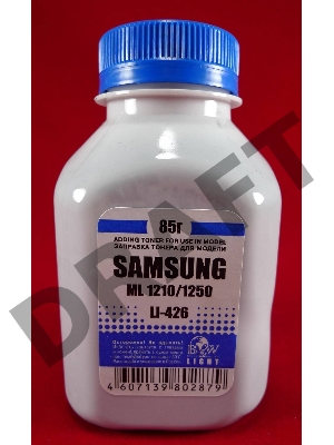 Тонер SAMSUNG ML-1210/1520/1610/40/60/1710/2010/216x/SCX-4x00/3x00 (фл, 85г) B&W Light фас России