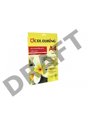 Фотобумага матовая CG-БМ-180-А4-25 , 180г/м2, А4, 25 листов, 5760 dpi