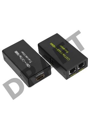 HDMI удлинитель по витой паре RJ-45(8P-8C) кат. 5е/6, передатчик+приемник  REXANT
