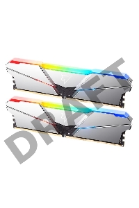 Модуль памяти DDR 5 DIMM 32Gb (16Gbx2), 4800Mhz, Netac NTSRD5P48DP-32S, RGB, CL40, Silver