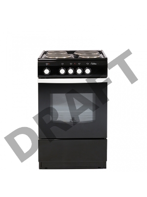 Плита Электрическая De Luxe 5004.12э черный 50x50x85