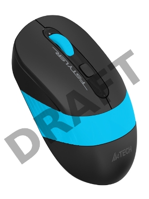 Мышь A4Tech Fstyler FG10 черный/синий оптическая (2000dpi) беспроводная USB
