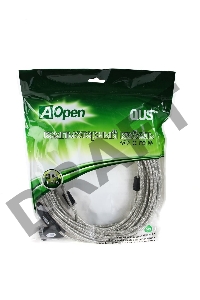 Кабель-адаптер Aopen/Qust USB2.0-repeater, удлинительный активный <Am-->Af> 20м (ACU823-20M) 6938510851345
