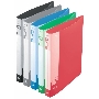 Папка на 4-х кольцах Бюрократ -0827/4R A4 пластик 0.7мм кор.27мм внут.и торц.карм ассорти
