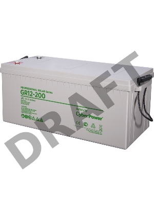 Батарея PS solar (gel) CyberPower GR 12-200 / 12 В 200 Ач Battery CyberPower Professional solar series (gel) GR 12-200 / 12V 200 Ah