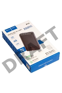 Внешний аккумулятор HOCO Q1A Kraft быстрая зарядка QC3.0, PD20, USB-A 22,5W (20000mAh), черный