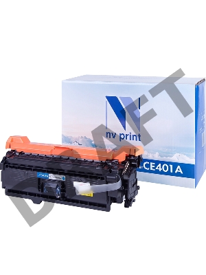 Картридж NV Print совместимый HP CE401A  Cyan для CLJ Color M551 (6000k)