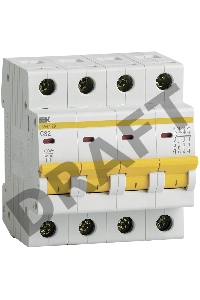 Выключатель автоматический модульный 4п C 32А 4.5кА ВА47-29 ИЭК MVA20-4-032-C
