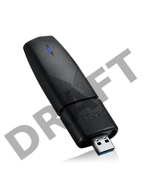 Двухдиапазонный Wi-Fi USB-адаптер Zyxel NWD7605, AX1800, 802.11a/b/g/n/ac/ax (600+1200 Мбит/с), USB3.0
