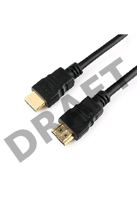 Кабель Кабель HDMI Gembird, 1.8м, v1.4, 19M/19M, черный, позол.разъемы, экран, пакет CC-HDMI4-6     