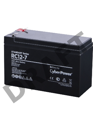 Батарея SS CyberPower Standart series RC 12-7 / 12V 7 Ah