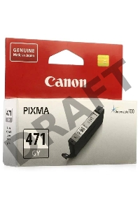 Картридж Canon CLI-471GY (0404C001), серый, 7 мл, до 120 цв.фото 10х15, для PIXMA MG5740/MG6840/MG7740/ TS5040/TS6040/TS8040/TS9040 (CLI471GY)