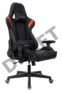 Кресло игровое Zombie Formula черный/красный эко.кожа крестов. пластик