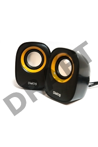 Колонки Dialog Colibri AC-06UP BLACK {акустические колонки 2.0, 6W RMS, питание от USB}