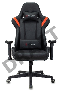 Кресло игровое Zombie Formula черный/красный эко.кожа крестов. пластик