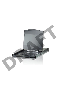 ATEN Single Rail 8-Port DVI FHD LCD KVM Switch