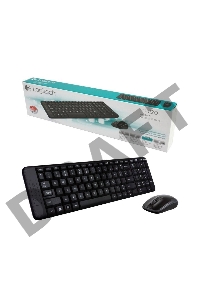 Клавиатура + мышь Logitech MK220 клав:черный мышь:черный USB беспроводная