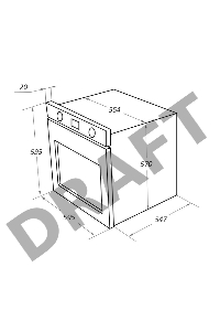 Шкаф духовой электрический MAUNFELD EOEF.766B2, встраиваемый