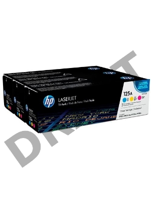 Тонер-картридж комплект HP CF373AM голубой/пурпурный/желтый для CLJ CP1215/1515 3 х 1400стр.