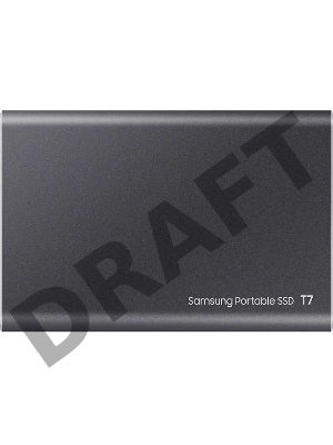 Твердотельный накопитель Samsung SSD 500GB T7 Touch, USB Type-C, R/W 1000/1050MB/s, Titanium