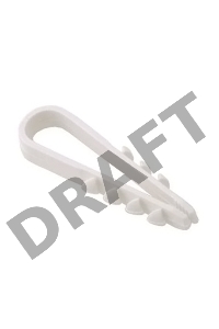 Дюбель-хомут d11-18мм для круглого кабеля нейлон бел. (уп.100шт) ИЭК UHH35-11-18-100