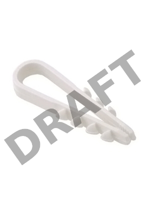 Дюбель-хомут d11-18мм для круглого кабеля нейлон бел. (уп.100шт) ИЭК UHH35-11-18-100