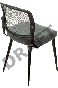 Стул для кухни Бюрократ KF-8 серый металл черный на ножках (KF-8/GREY)