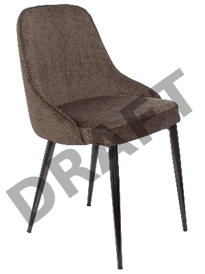 Стул для кухни Бюрократ KF-5 коричневый Light 10 металл черный на ножках (KF-5/LT10)