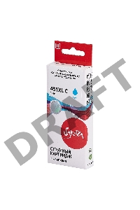 Струйный картридж Sakura 6473B001 (451XL C) для Canon, голубой, 10,2 мл., 665 к.