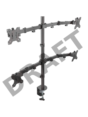 Кронштейн ONKRON D421E для четырех мониторов 13