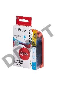 Струйный картридж Sakura 6473B001 (451XL C) для Canon, голубой, 10,2 мл., 665 к.