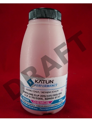 Тонер SAMSUNG CLP 320/325/360/365, CLX 3170/3305, Xerox 6110 magenta, химический (фл.45г.) Katun фас. Россия
