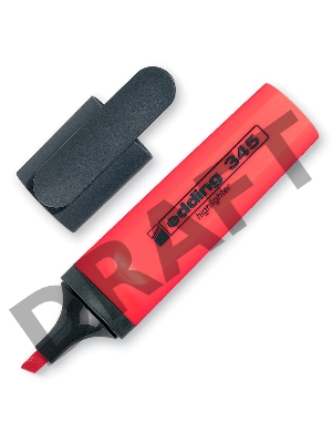 Маркер текстовый Edding E345/1 скошенный пиш. наконечник 2-5мм зеленый блистер 1шт