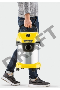 Строительный пылесос Karcher WD 3 S V-17/4/20 1000Вт (уборка: сухая/сбор воды) желтый