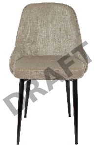 Стул для кухни Бюрократ KF-5 песочный Light 21 металл черный на ножках (KF-5/LT21)