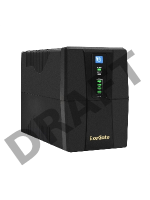 ИБП ExeGate EX292786RUS Power Back BNB-1000.LED.AVR.2SH.RJ.USB <1000VA/550W,LED, AVR, 2*Schuko, RJ45/11,USB, Black>
