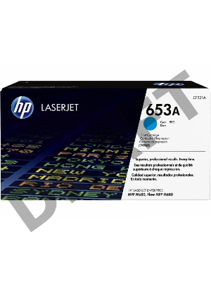 Тонер Картридж HP 653A CF321A голубой для HP MFP M680 (16000стр.)