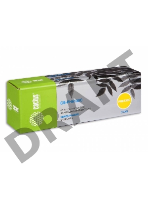 Тонер Картридж Cactus CS-PH6130C (106R01282) голубой для Xerox 6130/6130n (1900стр.)