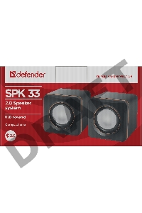 Колонки DEFENDER SPK 33 (2.0 ,5 Вт, питание от USB) 65633