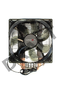 Кулер CROWN CM-5 (Для Intel и AMD,TDP до 187 Ватт,5шт. теплопроводных трубок,Синяя светодиодная подсветка,Гидродинамическии? подшипник,Размер: 148*126*85 мм)